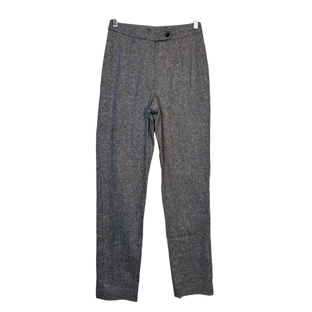 3.1 Phillip Lim Wool Tapered Leg Trouser Size 6 Textured Grey Designer Career